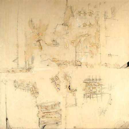 MALCOLM MORLEY Londra 1931 - New York 2018 SENZA TITOLO, 1961 olio, resina,...