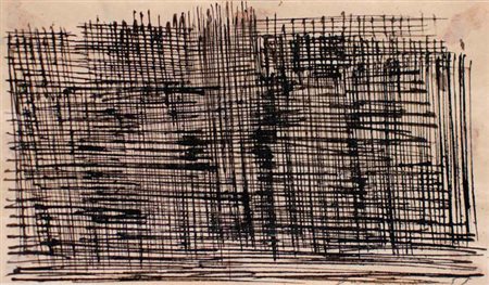 ENRICO DELLA TORRE Pizzighettone 1931 COSTRUZIONI, 1959 china su carta, cm...