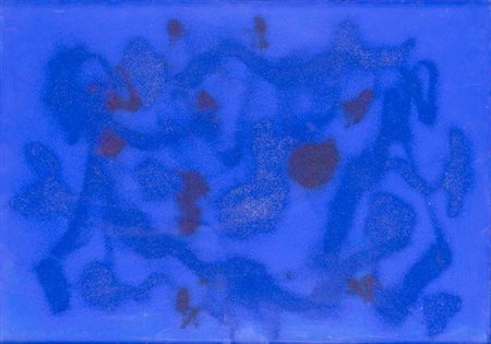 GIULIO TURCATO Mantova 1912 - Roma 1995 CANGIANTE BLU, 1972/1973 olio e...