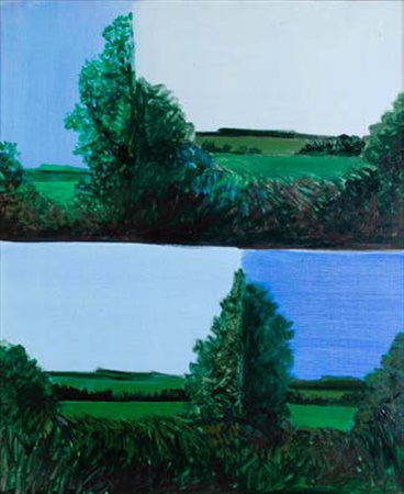 CESARE PEVERELLI Milano 1922 - Parigi 2000 PAESAGGIO, 1983 olio su tela, cm...