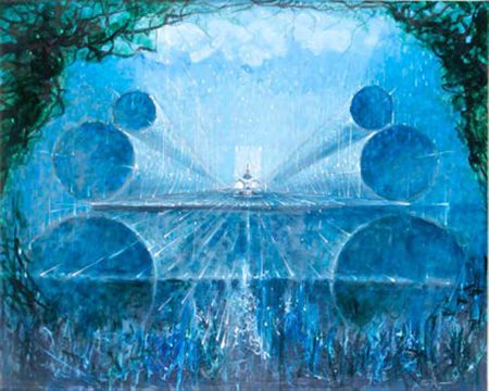 CESARE PEVERELLI Milano 1922 - Parigi 2000 CRISALIDE E ALTRE STORIE olio su...