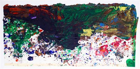 HERMANN NITSCH Vienna 1938 SENZA TITOLO, 2007 tecnica mista su carta...