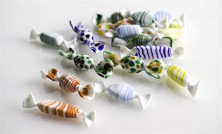 MANIFATTURA MURANESE Lotto composto da n. 19 caramelle segnaposto in vetro...