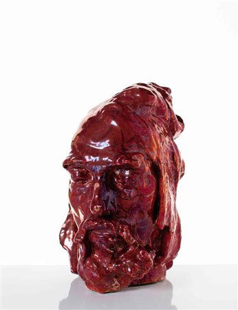 GALILEO CHINI (1873-1956) FORNACI SAN LORENZO Scultura in ceramica a lustro...