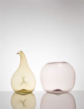 DINO MARTENS (ATTR.) (1894-1970) AURELIANO TOSO Vaso in vetro soffiato a...