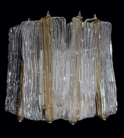 TONI ZUCCHERI (1937-2008) VENINI Applique della serie “Corteccia” a...