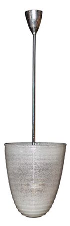 BAROVIER & TOSO Lampada a sospensione in vetro pulegoso.lunghezza...