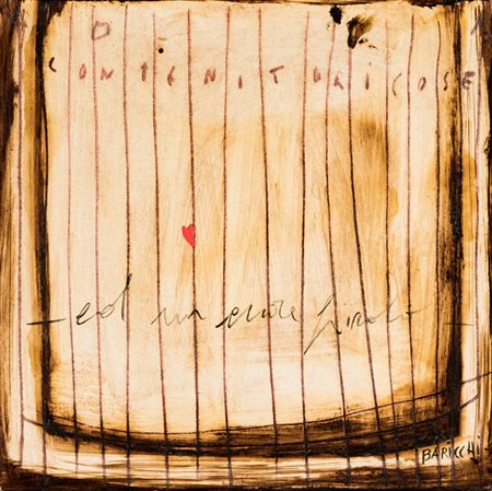 MIRKO BARICCHI (1970)Senza TitoloTecnica mista e collage su telacm...