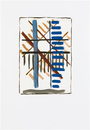 EMILIANO BONFANTI (1944)Senza Titolo, 1997Tempera su carta applicata su...