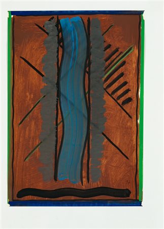 EMILIANO BONFANTI (1944)Senza Titolo, 1997Tempera su carta applicata su...