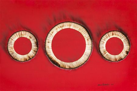 BERNARD AUBERTIN (1934-2015)Dessin de feu, 2007Fiammiferi bruciati su...