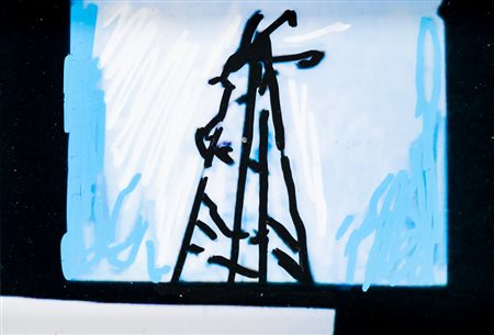 MARIO SCHIFANO (1934-1998)Senza Titolo, 1990-1997Tecnica mista su...