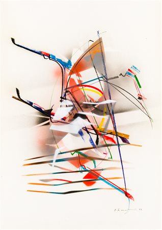 EDOARDO FRANCESCHINI (1928-2006)Senza Titolo, 1976Tecnica mista su cartacm...