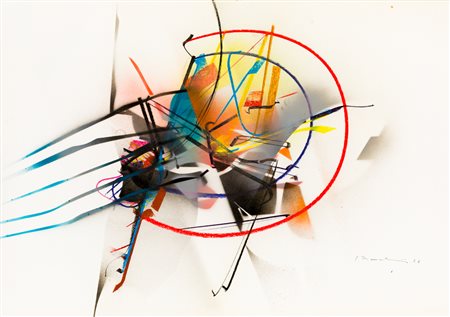 EDOARDO FRANCESCHINI (1928-2006)Senza Titolo, 1976Tecnica mista su cartacm...