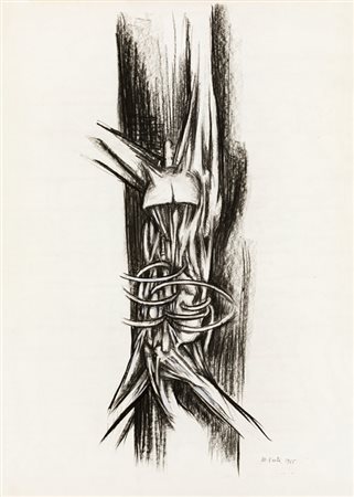 MICHELE FESTA (1932)Figura, 1965Carboncino su cartoncinocm 70x50Firma e...