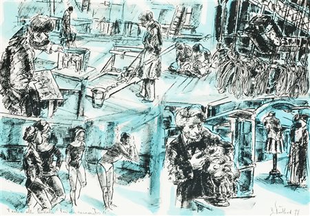 DOLORÈS PUTHOD (1934)Lotto unico composto da:Senza Titolo, 1977Litografia...