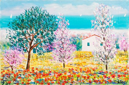 ANTONIO IALENTI (1937)Campagna Molisana, 1995Olio su telacm 40x60Firma al...