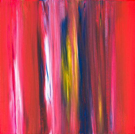 ENNIO FINZI (1931)I versi del colore in rosso, 2013Olio su telacm...