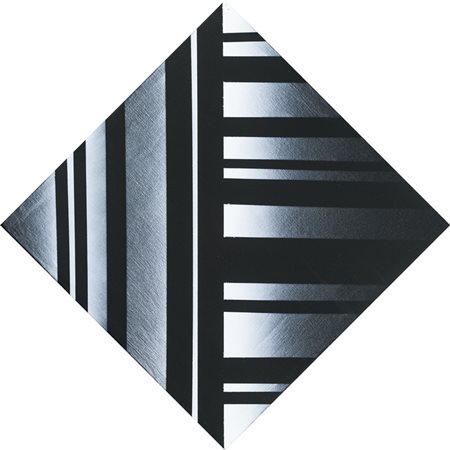 ENNIO FINZI (1931)Luce - Vibrazione, 1971-2012Olio su telaDiagonale cm 43Lati...