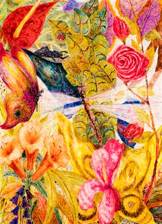 MARIO LEPORE (1908-1972)Senza Titolo, 1969Tecnica mista su cartacm 50x36Sigla...