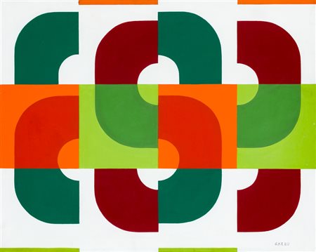 AUGUSTO GARAU (1923-2010)Alternanze, 1975Acrilici su telacm 65x81Firma,...