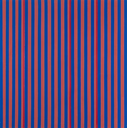 ROCCO BORELLA (1920-1994)Iviopac - Verticali rosso blu, 1975Acrilici e...