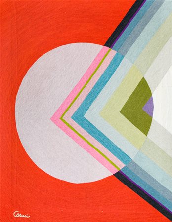 EUGENIO CARMI (1920-2016)Senza TitoloArazzocm 147x114x2Firma ricamata al...