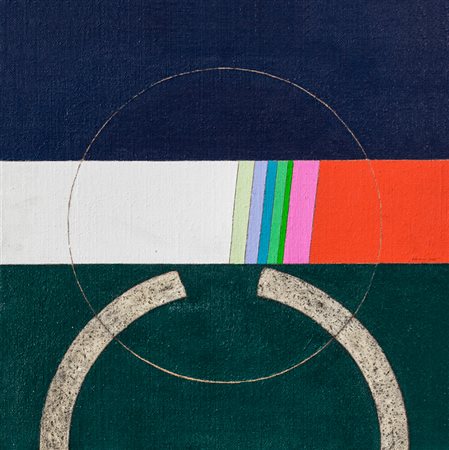 EUGENIO CARMI (1920-2016)Un sentiero buio, 2005Acrilici su tela di jutacm...