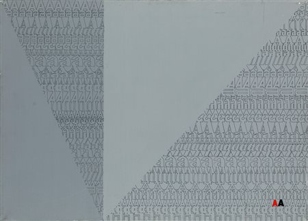 RENATO SPAGNOLI (1928-2019)Cleopatra, 1980Acrilici su telacm 50x70Firma,...