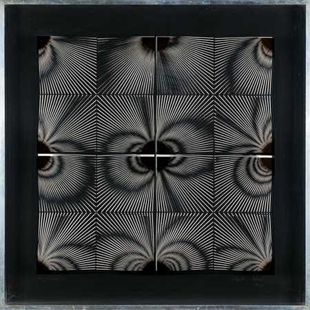 ALBERTO BIASI (1937)Rilievo ottico cinetico, 1972Doppia serigrafia su...