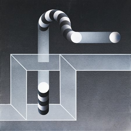 JULIO LE PARC (1928)Modulation 1098, 2003Acrilici su telacm 60x60x2Firma,...