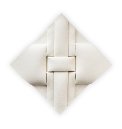 PETER WEBER (1945)Senza Titolo, 2015Feltro piegatocm 44x44Firma, datazione e...