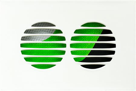 VANNA NICOLOTTI (1929)Australe, 1967Tecnica mista su tele intagliate...