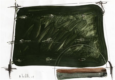 ANTONIO IEVOLELLA (1952)Senza Titolo, 2009Tecnica mista su cartacm 33x48Firma...