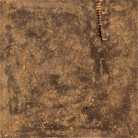 BRUNO LUCCHI (1951)Senza TitoloTerracotta lavoratacm 18,5x18,2x1,5Firma al retro