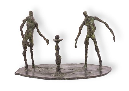 YASUO KUWAHARA (1959)Senza Titolo, 1988Scultura in bronzocm 26,5x42x26Firma e...