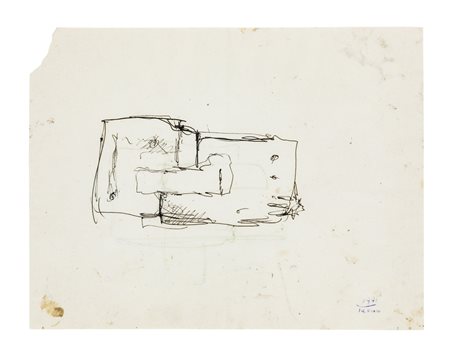 YASUO KUWAHARA (1959)Senza Titolo, 1991Tecnica mista su cartacm 17x22Firma e...