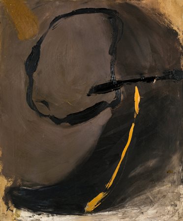 DOUGLAS SWAN (1935-2000)Sand brown a yellow, 1961Olio su telacm 60x50Firma,...