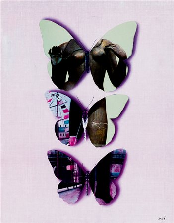 JIRI KOLAR (1914-2002)Senza Titolo, 1989Collage su cartoncinocm 29x23Firma e...