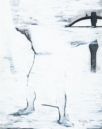 EMILIO ISGRÒ (1937)Omaggio a Hodler (Balestra), 1993Tecnica mista su...