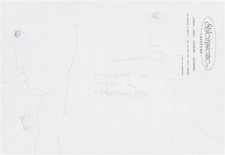 CAROL RAMA (1918-2015)Senza Titolo, 1996Penna a sfera su carta prestampatacm...