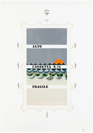 GUGLIELMO ACHILLE CAVELLINI (1914-1990)Senza Titolo, 1969Tecnica mista e...