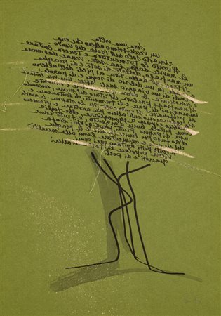 MARIA LAI (1919-2013)La leggenda del naufrago, 1997Carta, inchiostro,...