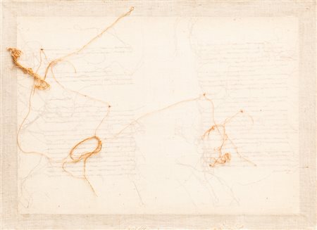 MARIA LAI (1919-2013)Senza Titolo, 1979Tela, filo, carta, legno e...
