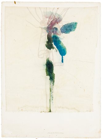 DAVIDE BENATI (1949)Bosco di Vienna, 1981Tecnica mista su carta applicata su...