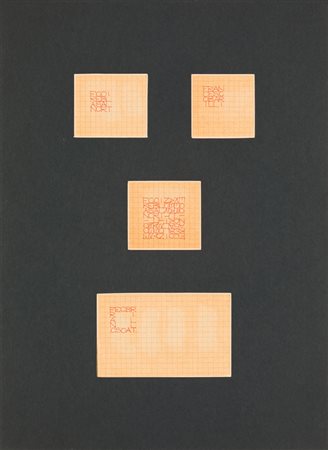 ALIGHIERO BOETTI (1940-1994)Senza Titolo (Francesco Barilli), 1980Biro rossa...