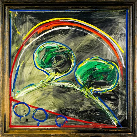 MARIO SCHIFANO (1934-1998)Senza Titolo, 1986Smalto e acrilico su tela con...