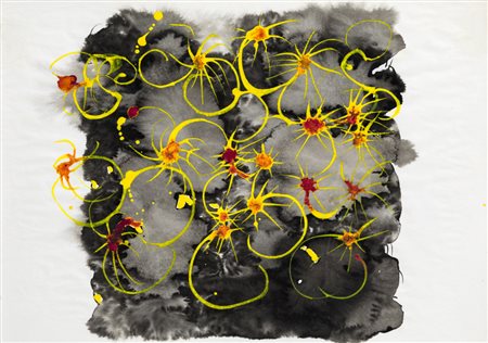 MIZOKAMI KAZUMASA (1958)La notte bianca, 1996Tecnica mista su cartacm...