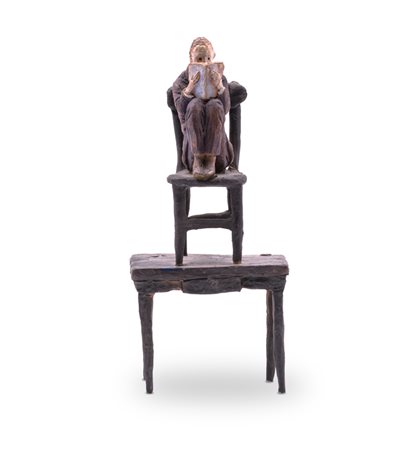 PINO DEODATO (1950)L'isola felice, 2008Scultura in terracotta policromacm...