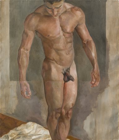 GIULIO DURINI (1966)Philippe, 2009Olio su telacm 140x120Firma al...